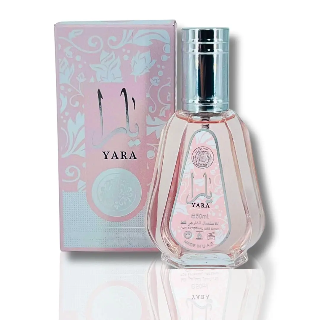 Lattafa Yara EDP-50 ML | Heliotrope, Orchid, and Tropical Fruits | Black Pepper, Pinapple, Tobacco, Amber Perfumes (MINI YARA 50ml)
