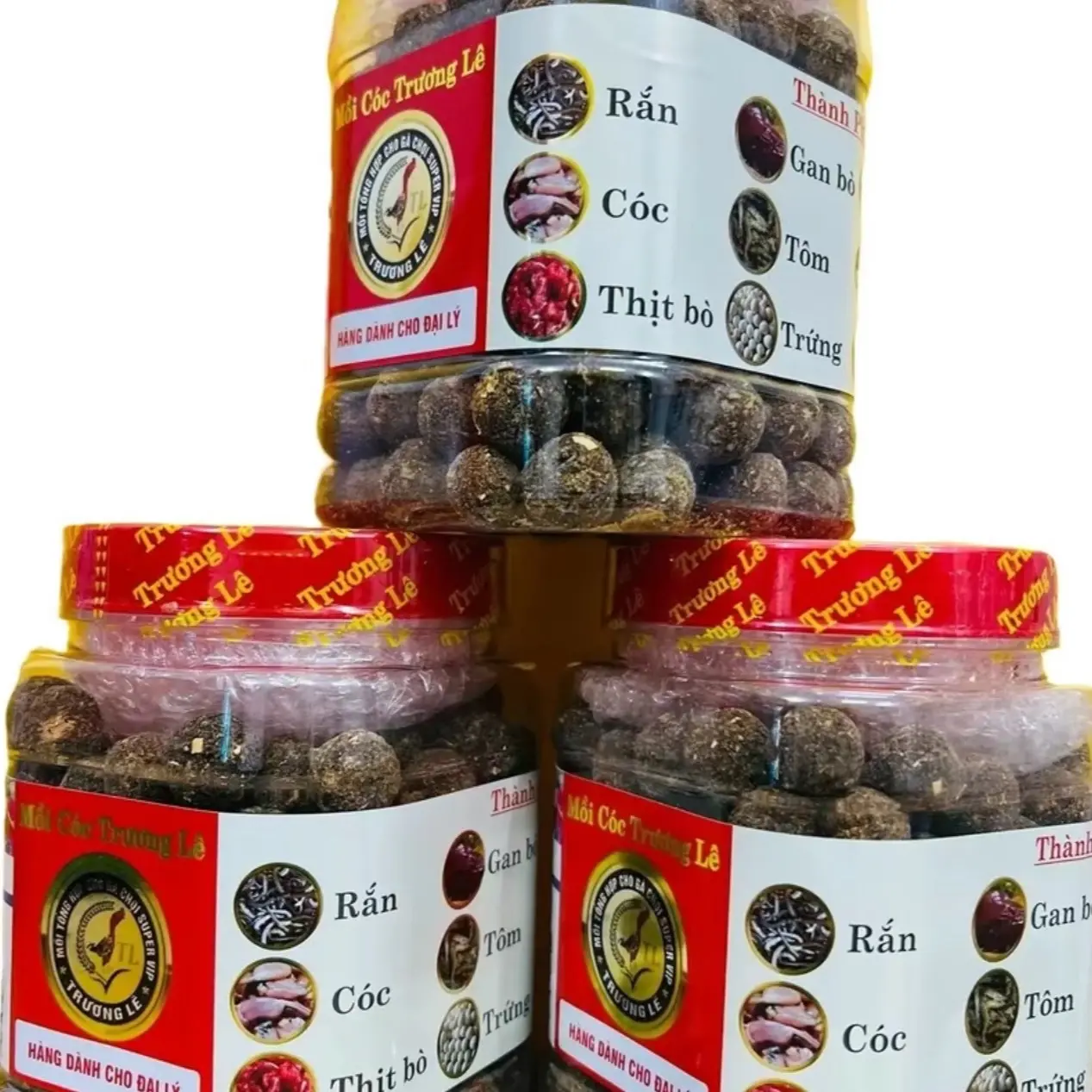 Mồi cóc tổng hợp cho gà chọi