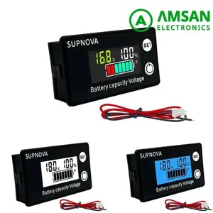 SUPNOVA DC Battery Voltmeter DC 8V-100V Capacity Indicator Lithium