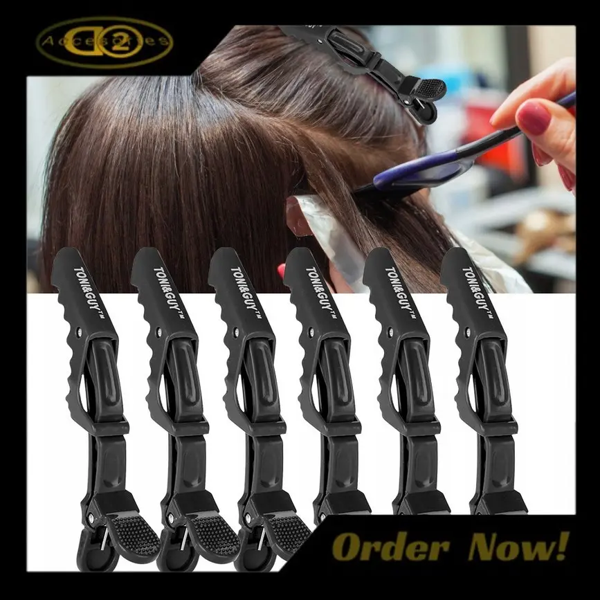 Buitte.co Alat Jepit Rambut Salon Barber Hair Clip Grip 6 pcs - L05