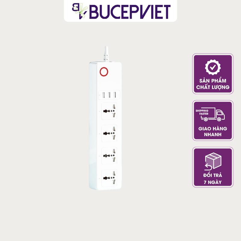 Ổ cắm Wifi Tuya điều khiển từ xa, hẹn giờ tự động - Nhiều ổ độc lập.