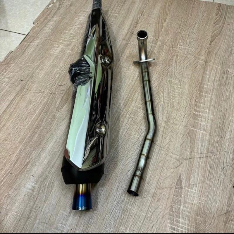 Bô Wave 110 ( Mỏ Chu Titannium ) Móc Nhồi Bông Căng Hết Cỡ Lắp Wave 50-100-110 Phụ Kiện Phụ Tùng pô  wave đanh giòn