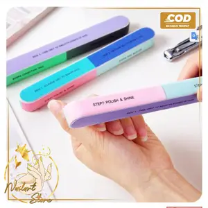 Nail Buffer 7 Sisi Kikir Pengasahan Pengilap Pengasah Asahan Kuku Manicure Manikur