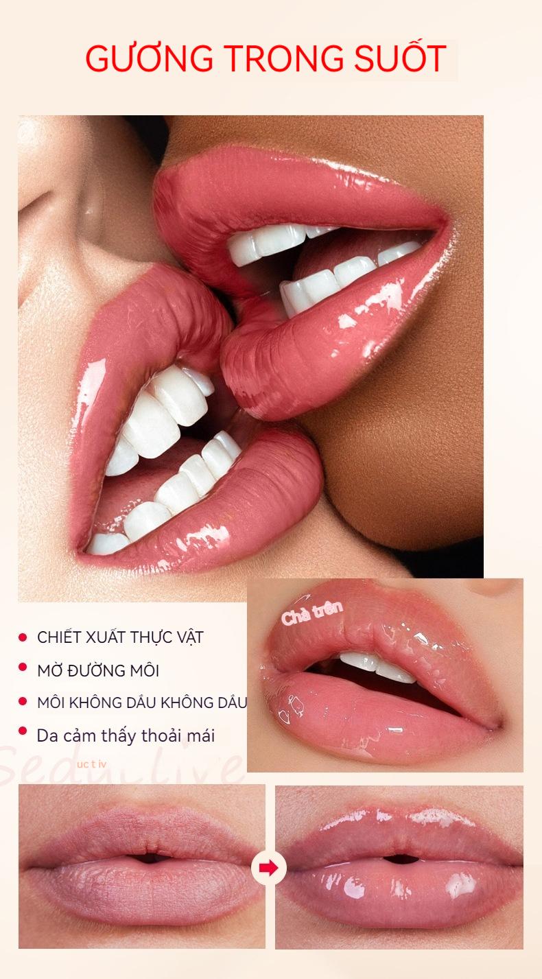 Product Introduction of Son Dưỡng Môi Dâu Tây Hàn Quốc, Kem Dưỡng Ẩm Lâu Trôi, Son Môi Tráng Gương Thay Đổi, Son Bóng, [Thanh Toán Khi Nhận Hàng] Nữ Trang Điểm Cosmetic Mỹ Phẩm Women Son Kem 2