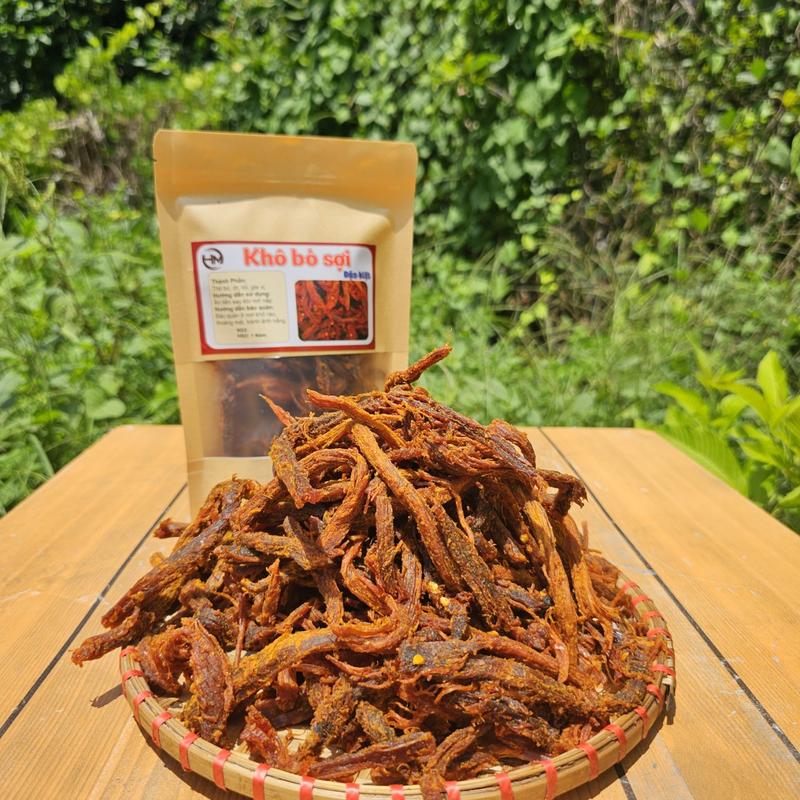 TÚI 100g KHÔ BÒ XÉ SỢI TO Mã tặng kèm