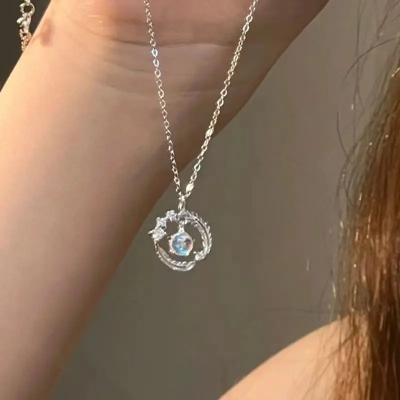 Dây chuyền CDE Sparkling Feather White Necklace CDE6076SV - Trang Sức Nữ Women Chain 3