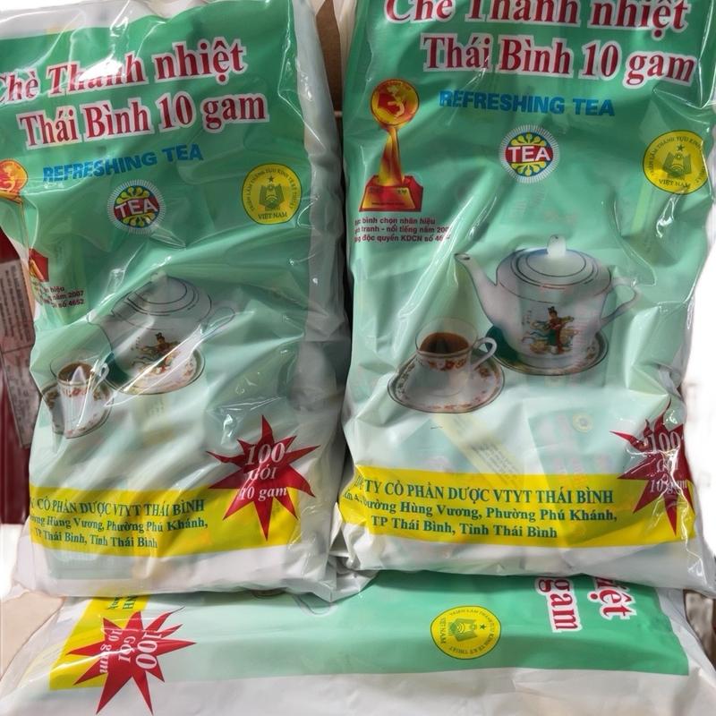 1 BỊCH CHÈ THANH NHIỆT THÁI BÌNH ( bịch 1 ký*100 gói nhỏ 10g) Trà Nước Trà Tea