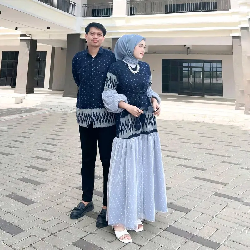 REANA DRESS TENUN NAVY - COUPLE BAJU TENUN 4