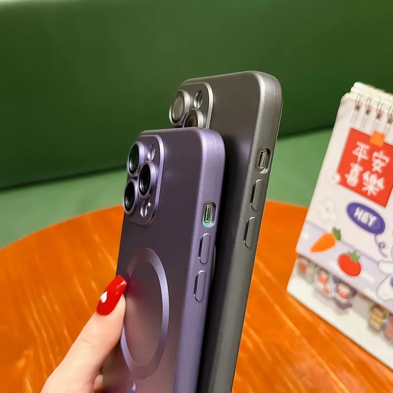 Ốp Sạc Không Dây Từ Tính, Dành Cho iPhone 15 14 13 12 11 Pro XS Max XR X 8 Plus SE 2022 2020, Ốp TPU Mềm 3