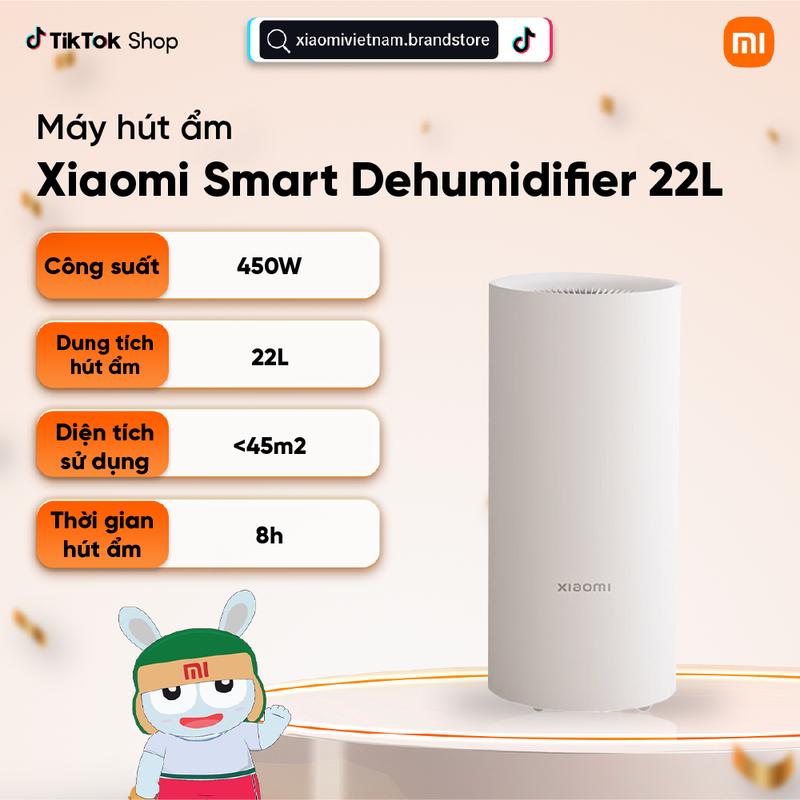 Máy hút ẩm thông minh Xiaomi 22L BHR8121TH - Độ ồn thấp - Khóa trẻ em