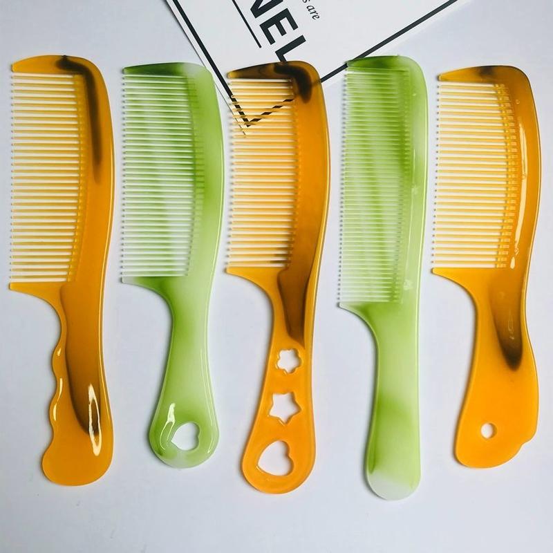 Product Introduction of 10 pieces of nylon comb with free shipping, unbreakable, thickened plastic household comb, professional hairdressing comb set, hairdressing comb 25
