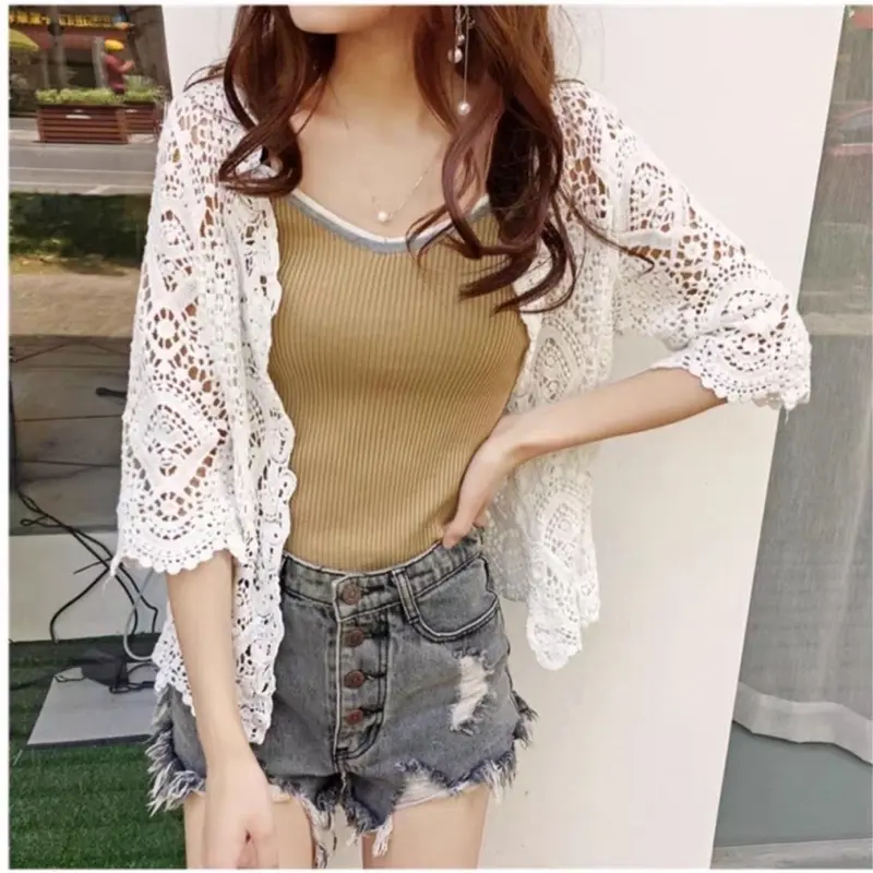 CHOICE - Atasan Rajut Cexilia Crochet Cardigan Import #32110 3