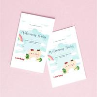 Gambar Little Baby - Kartu Ucapan Welcome Baby - Kartu Ucapan New Born dari Little Baby Indonesia Kab. Tangerang 1 Tokopedia