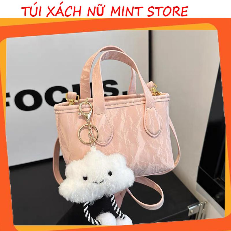 Túi Xách Đeo Chéo Nữ Dáng Xô Da Mềm Xu Hướng Thời Trang 2025 Phong Cách Hàn Quốc Bag 787 - Mint Store - Nhung, Kem