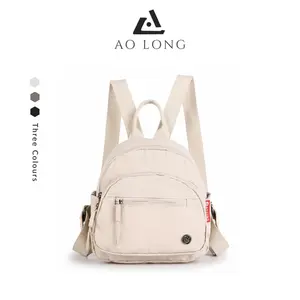 AOLONG Ransel CHAVA 0302# - Tas Ransel Mini Wanita Cantik dan Elegan Bahan Parasut Bisa COD