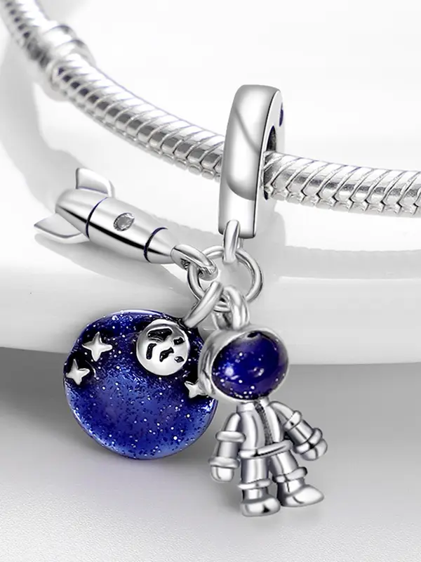 Starry Sky Design Pendant, Nautical Style Charm for Bracelet & Necklace & Keychain, Fashion Accessories for Women & Girls 2