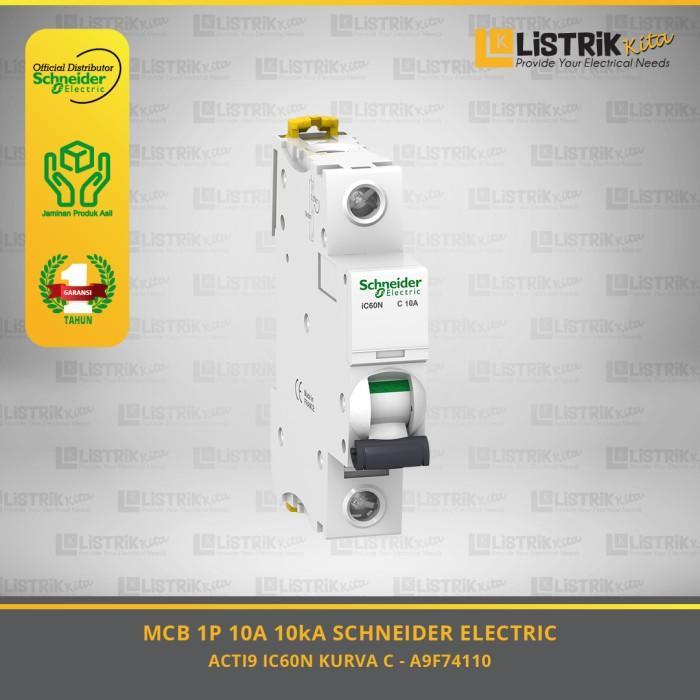 Jual MCB SCHNEIDER ELECTRIC ACTI9 IC60N 1P 10A 6kA/10kA KURVA C ...