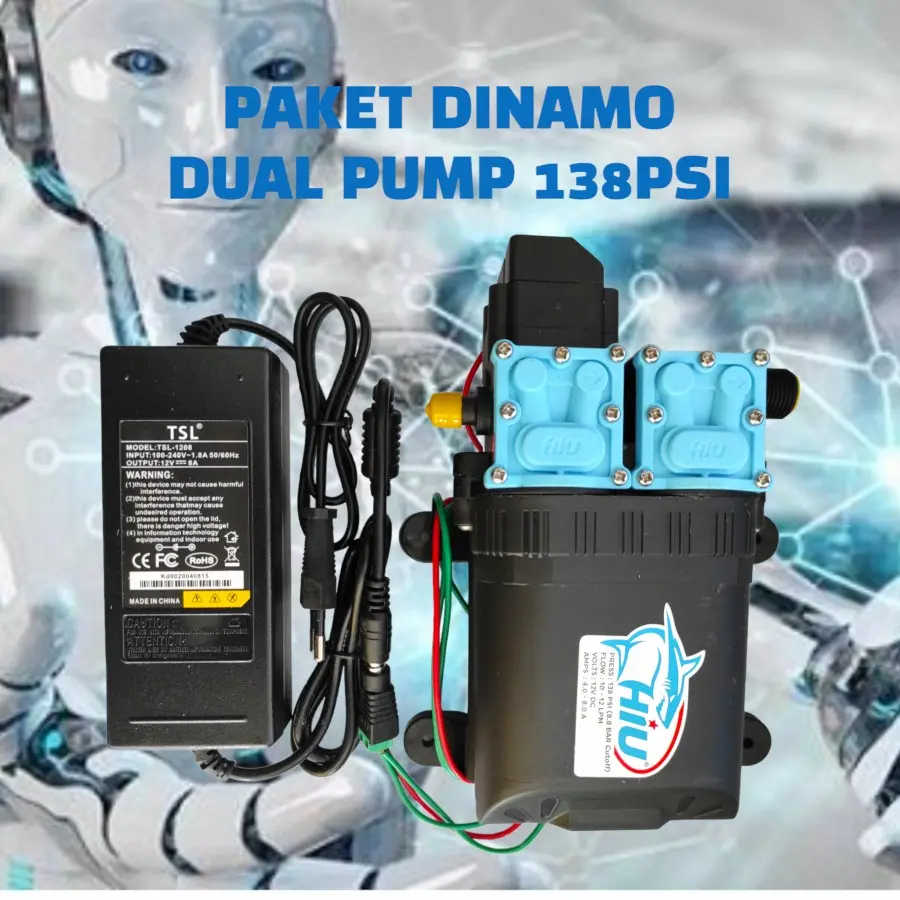 PAKET CUCI MOTOR  AC JET WASH  MESIN STEAM DINAMO HIU DOBEL PUMP 138 PSI
