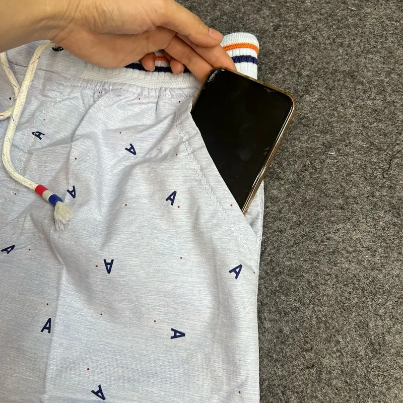 Quần Short Nam Bo Lưng thun Có Túi Phôm quần ngang gối chất liệu vải Linen thoáng mát mặc đi chơi Menswear 6