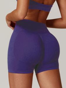 Women's Solid Color Sports Shorts, Casual Comfy Breathable Skinny Shorts for Yoga Gym Workout Running Cycling, Ladies Sportswear for All Seasons