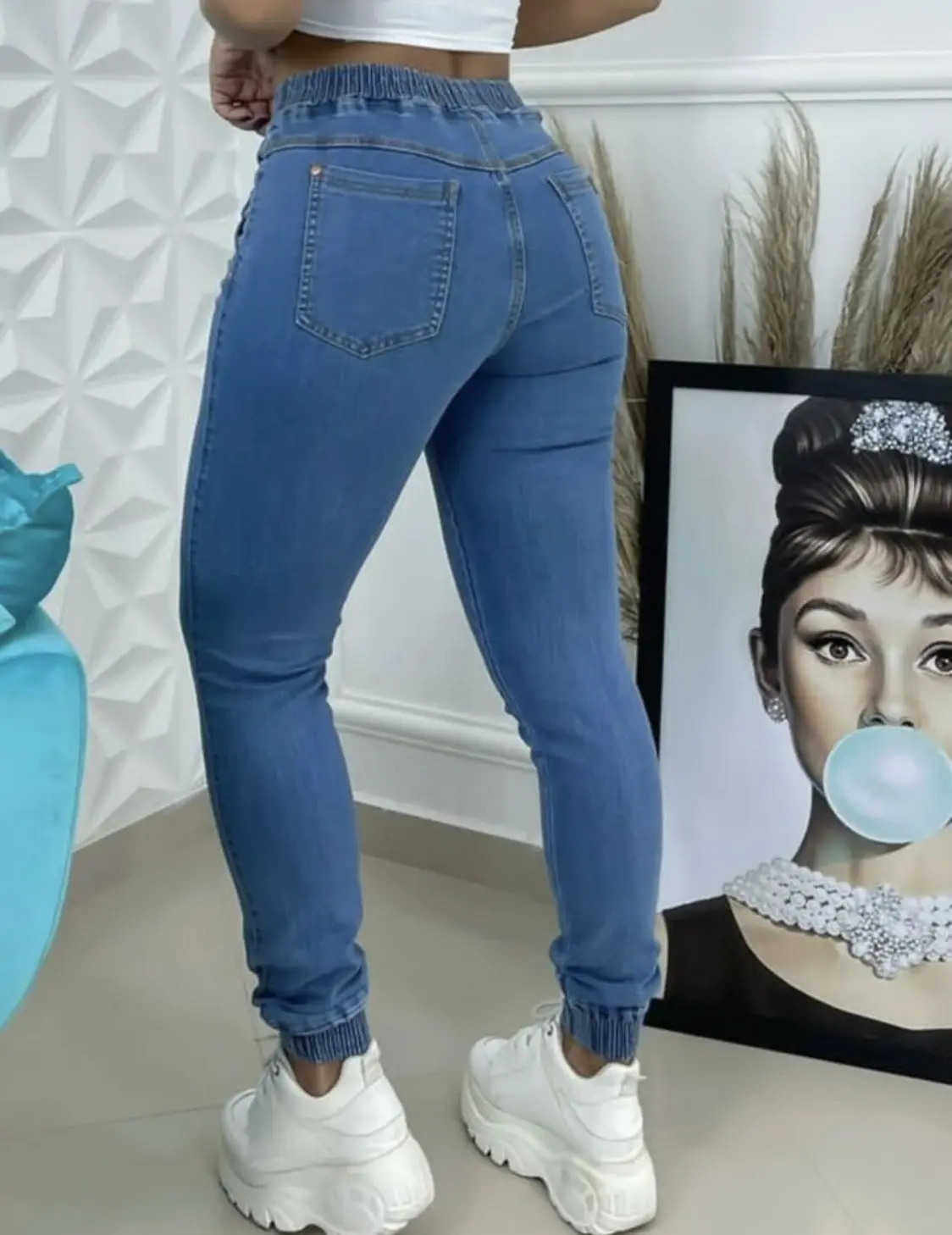 Quần Jean Lưng thun YUME JEAN BIGSIZE  Có size từ 30-44 cho người 120kg trở lại [FREESHIP Khi Mua Hàng] Vải dày và co giãn