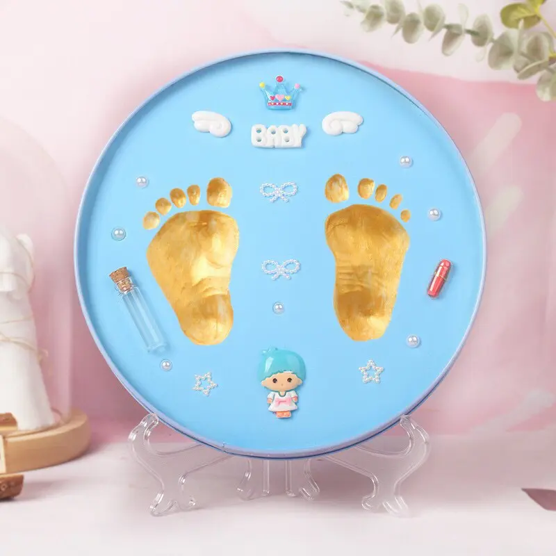 Hộp in dấu chân tay bé (20x20cm) lưu giữ kỉ niệm bé 7