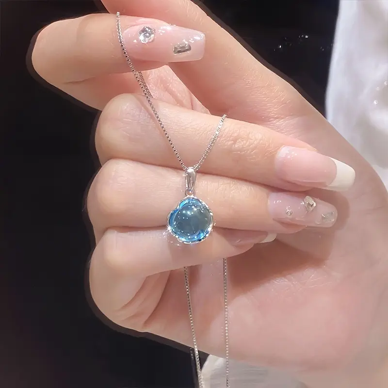 2025 White Jade round pendant necklace can be worn on both sides
