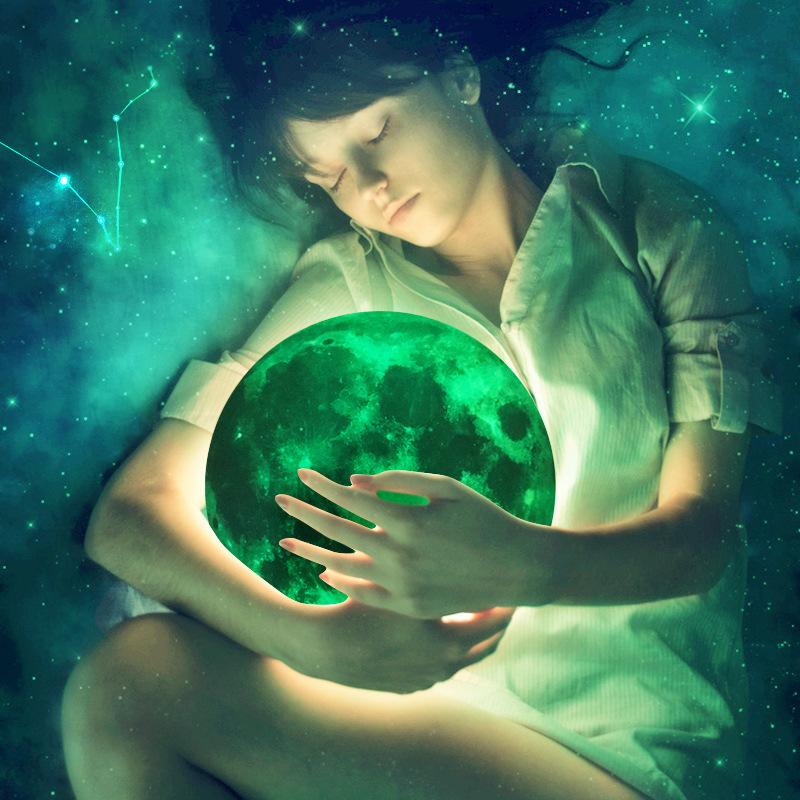 Product Introduction of Luminous Glow in the Dark Moon Wall Stickers PVC Removable Waterproof Wall Decals for Kids Room Bedroom Home Decor Multiple Sizes bentuk bulan 8