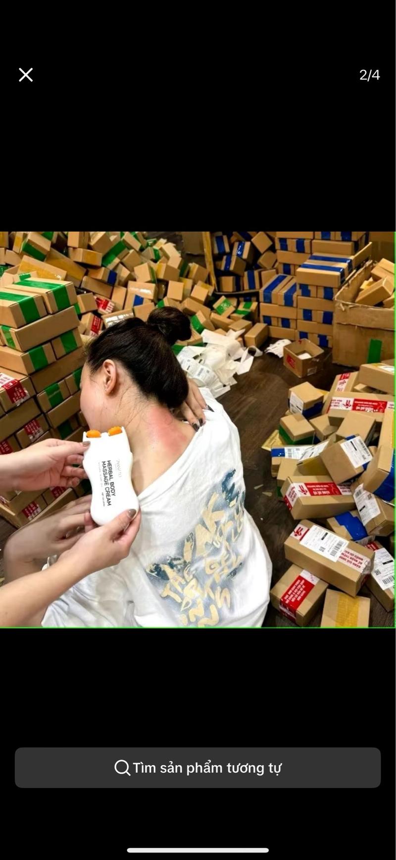 Product Introduction of Combo (2) HAI Thanh lăn Massage hỗ trợ Cổ Vai Gáy con lăn  cao  gừng 8
