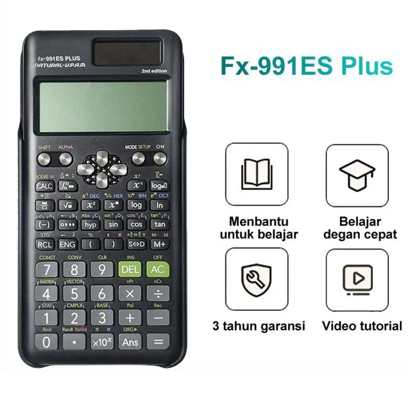Kalkulator Ilmiah Baru Kalkulator Scientific  FX-991ES PLUS/FX-991EX Berwarna Merah Muda  Kalkulator Calculator Scientific Kalkulator Ilmiah Kalkulator Sekolah Kalkulator Scientific Calculator Scientific