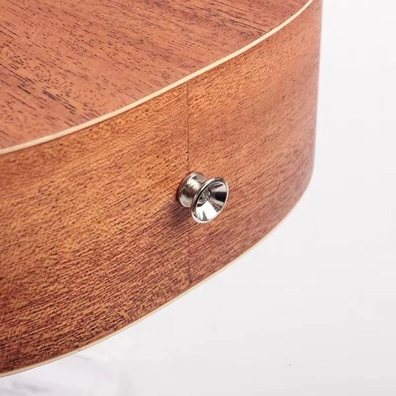 Product Introduction of High-quality Guitar Accessories Metal Guitar Button Metal End Anti Slip Ukulele Buckle Lock Pins Parts Guitar Tail Nail Acoustic Electric Bass Strap Locking Pegs 12