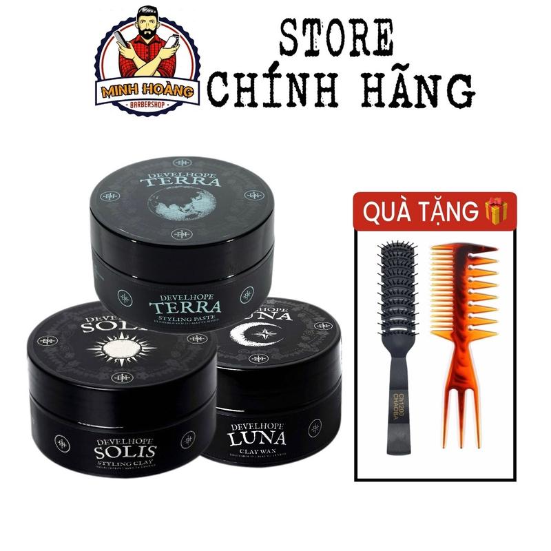 Sáp vuốt tóc Develhope Luna sáp Solis hàng chính hãng size 50g giữ nếp tốt Chăm Sóc Tóc Pomade