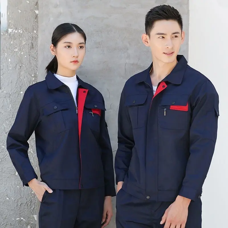 Bộ Bảo Hộ Lao Động, Dành Cho Nam Và Nữ, Áo Dài Tay, Thích Hợp Cho Mùa Xuân Và Mùa Thu, Trang Phục Công Trường Xây Dựng, Hội Thảo Nhà Máy, Bảo Trì, Áo Và Quần Chống Mài Mòn, Quần Áo Bảo Hộ Lao Động Có Thể Tùy Chỉnh, Năm 2025