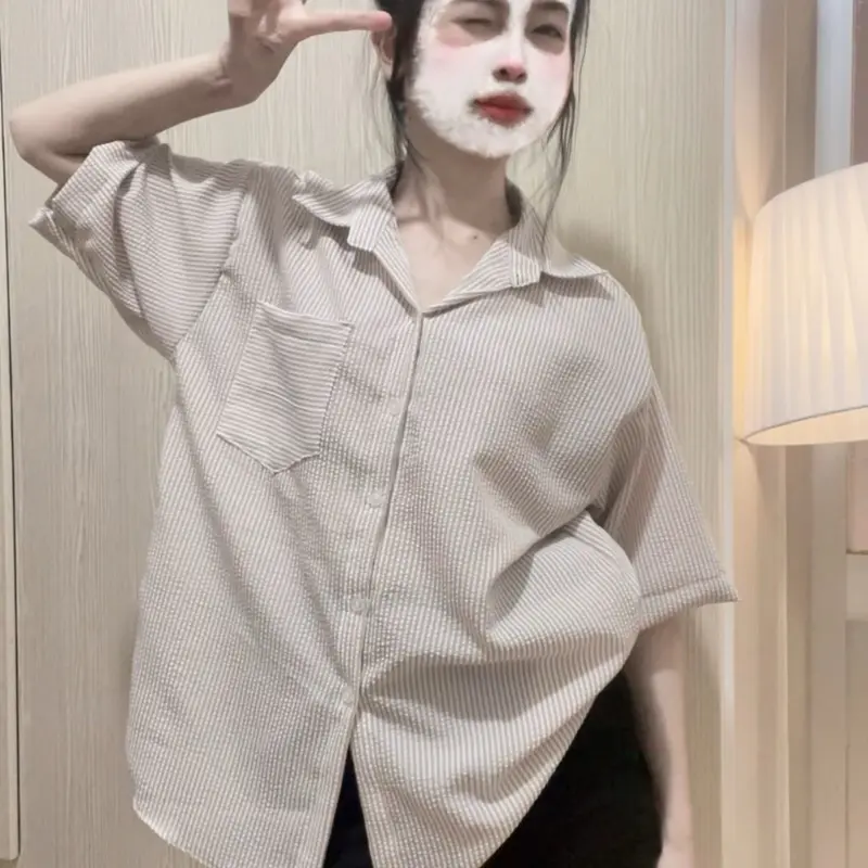 [DEAL MỞ BÁN] Áo tay lỡ form rộng kẻ xốp nhiều màu