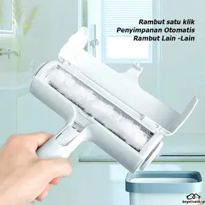 Pembersih Bulu Hewan, Lint Roller untuk Bulu Kucing & Anjing, Alat Penghilang Bulu di Sofa, Karpet & Pakaian, Pembersih Debu dan Rambut dengan Gagang Ergonomis, Bisa Dicuci & Dipakai Ulang