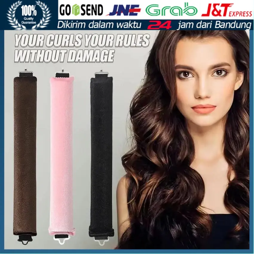 3Pcs Heatless Curl No Heat Damage Healthy Curl / Alat Pengeriting Rambut Tanpa Panas Catokan Keriting