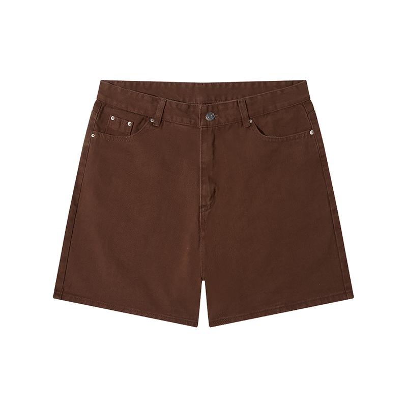 Quần short jean nam MORA phom rộng CAPMAN CLUB, màu nâu socola trên gối trẻ trung, thoải mái