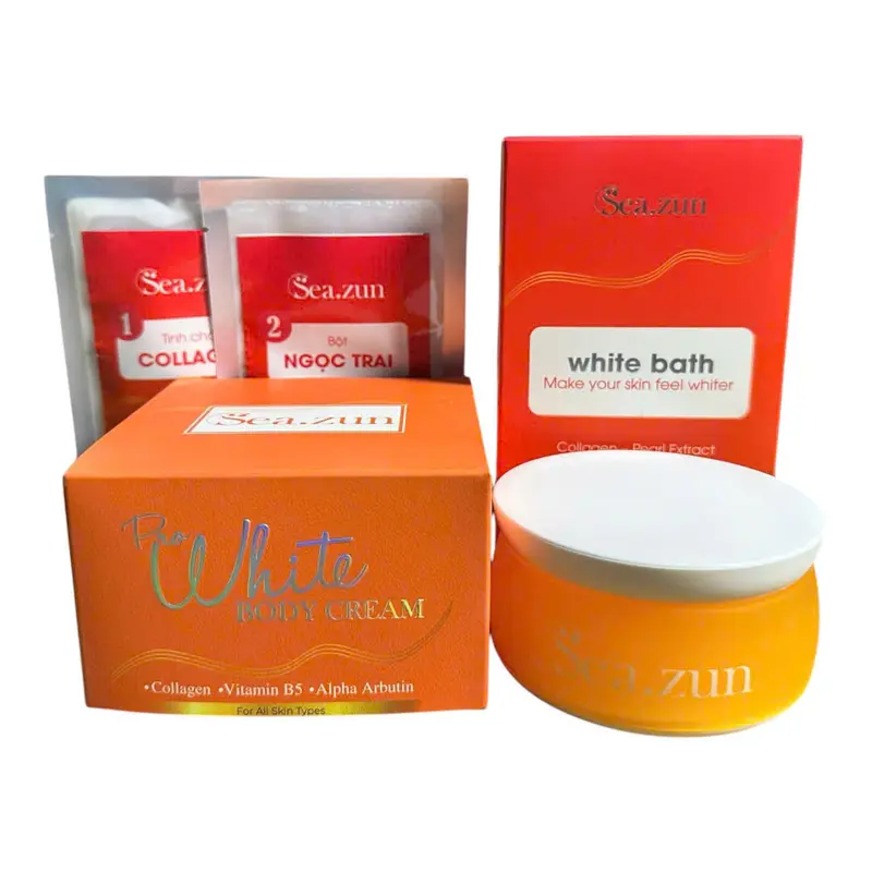 (Tặng Tắm Trắng) Combo 2 Kem Body Sea.zun ProWhite Lọ 200g - Dưỡng Trắng Cấp Ẩm, Hỗ Trợ Chống Nắng 4