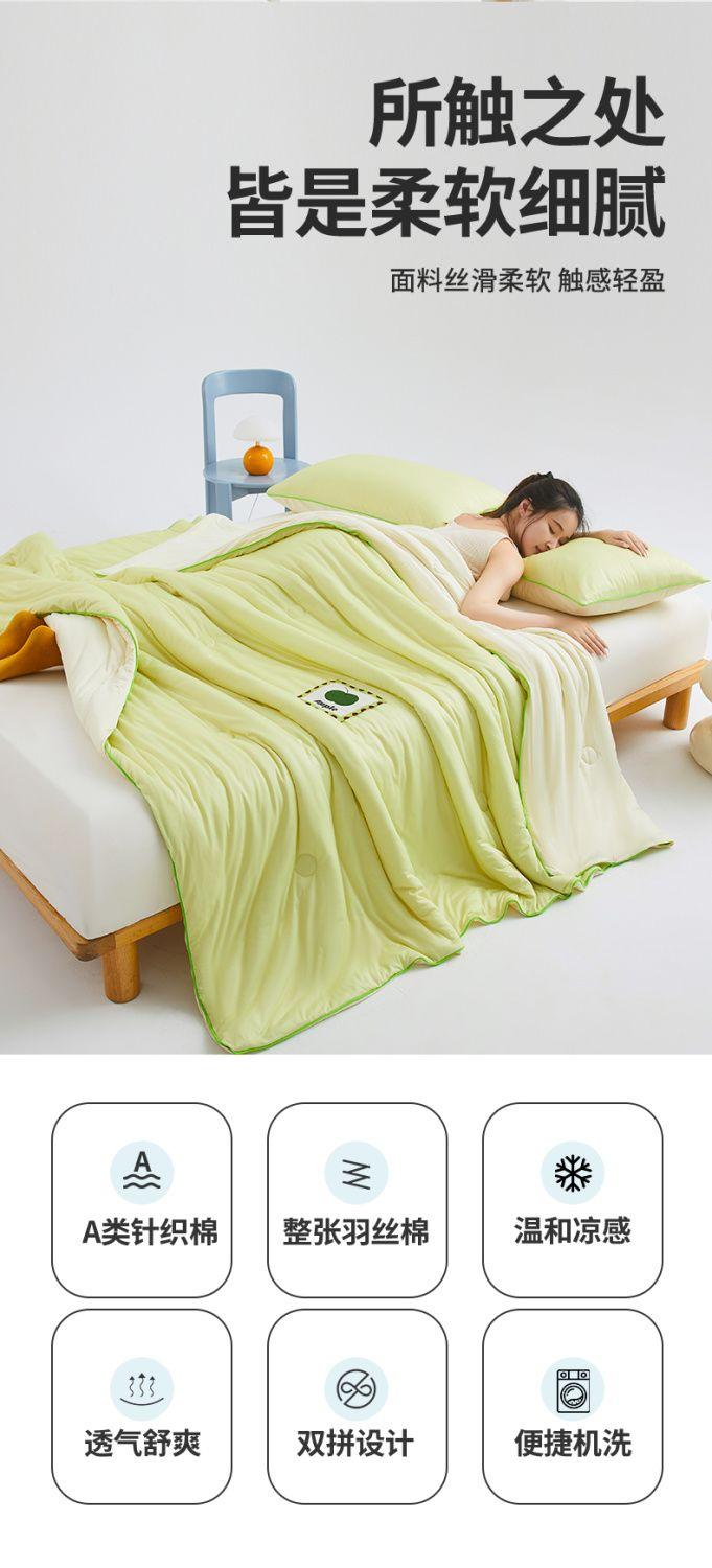 Product Introduction of 2025 Watermelon Summer Quilt Air Conditioning Quilt Ice Cream Quilt Core Ice Silk Single Double Summer Thin Quilt New Washable Machine Washable 3