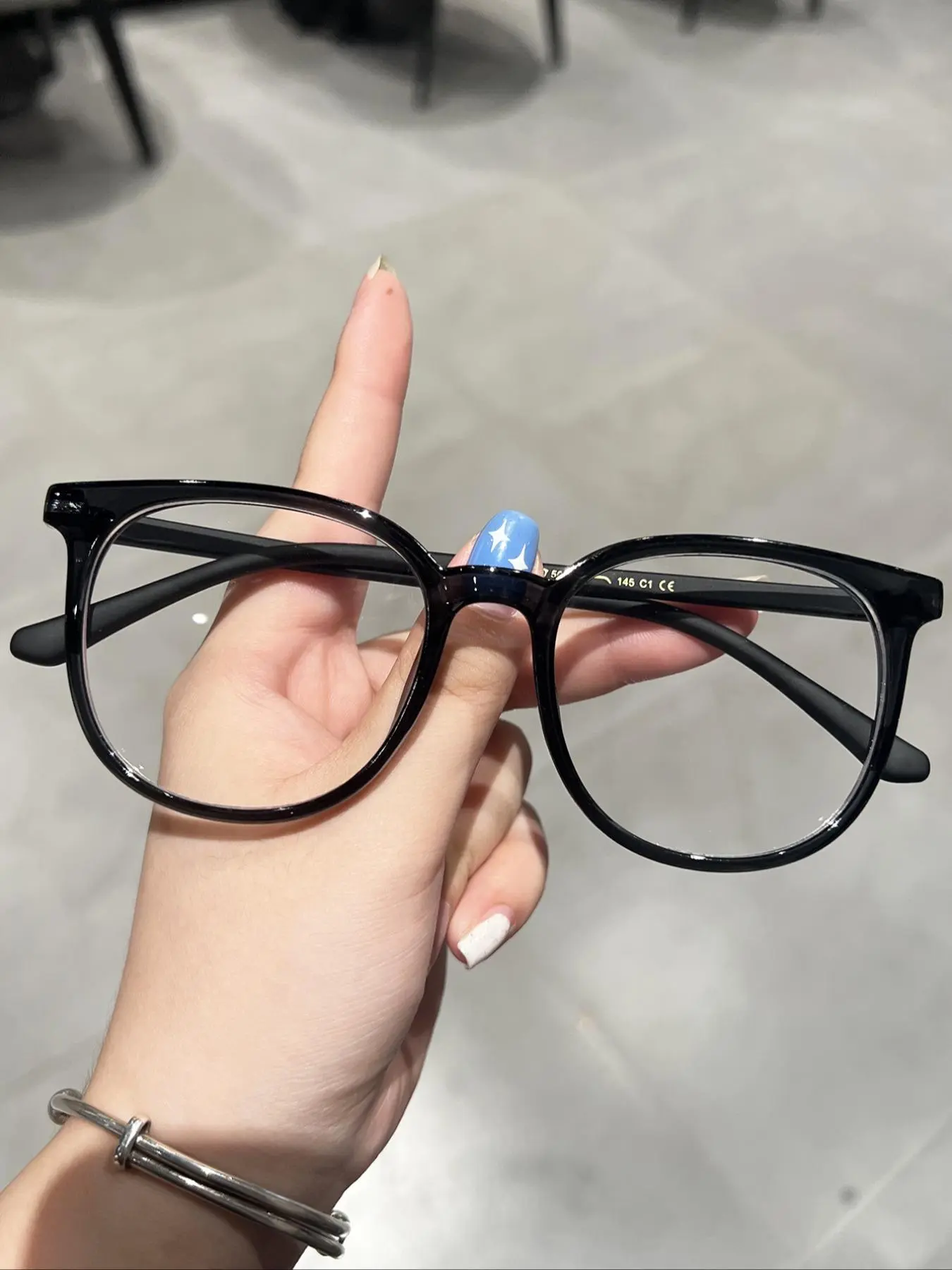 Simple Anti-blue Light Eyeglasses, Basic Flat Frame Fashion Eyeglasses for Women & Men, Fashion Eyeglasses for Work, Daily Clothing Decor, Perfect for Student Daily Use