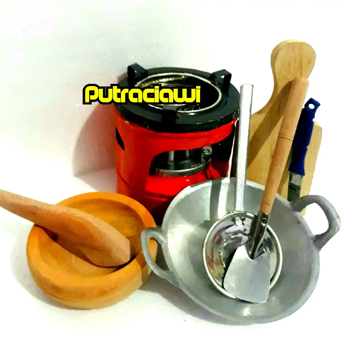Mainan Masak Masakan Kompor Mini Mainan Masak Masakan Anak Paket Cobek Talenan Pisau