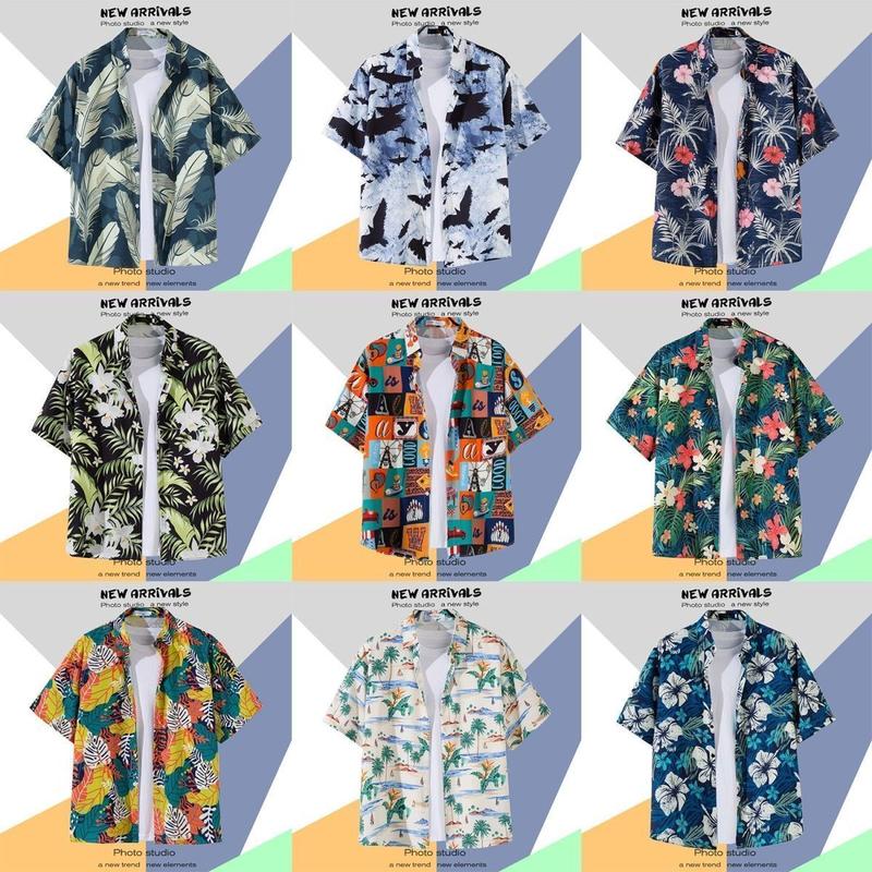 Product Introduction of Áo Sơ Mi Đi Biển Thường Ngày Dành Cho Nam Giới, Áo Sơ Mi ngắn Tay Áo Mỏng Mùa Hè, Áo Sơ Mi In Hình, Dáng Rộng Vừa Vặn, Áo Sơ Mi Hawaii Sành Điệu, Thích Hợp Cho Phụ Nữ, Năm 2025 4
