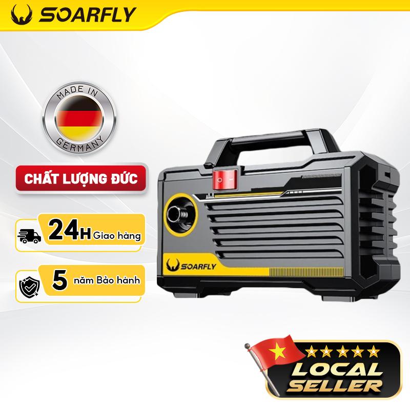 SOARFLY Máy Rửa Xe - Máy Rửa Xe Cao Áp Lõi Đồng 100% Công Suất 2200W Tặng Kèm Dây Xịt Rửa 7M