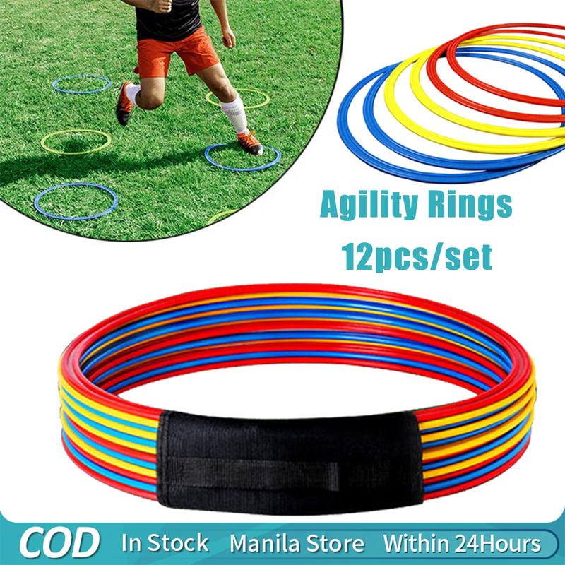12pcs Agility Rings 40cm Speed Agility Training Rings for Trainers ...