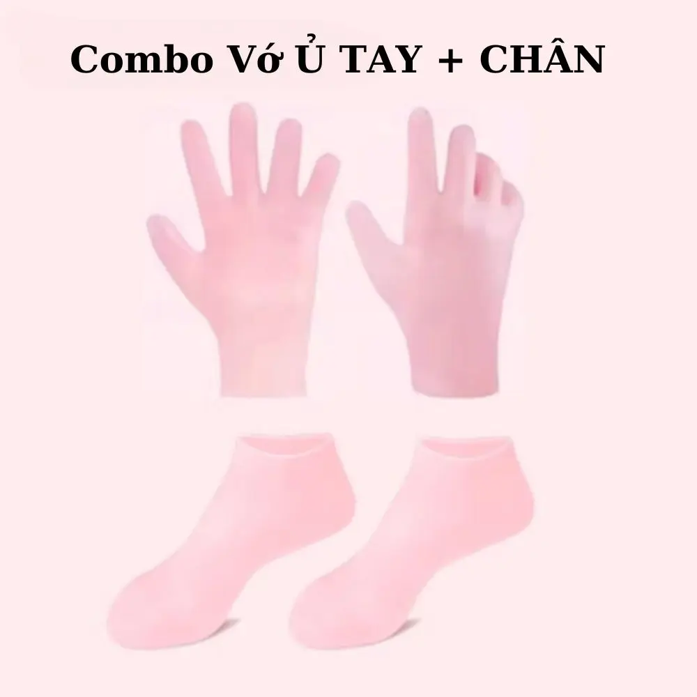 Tất găng silicone ủ chân tay mask vớ dưỡng da mềm mại chống thấm nước