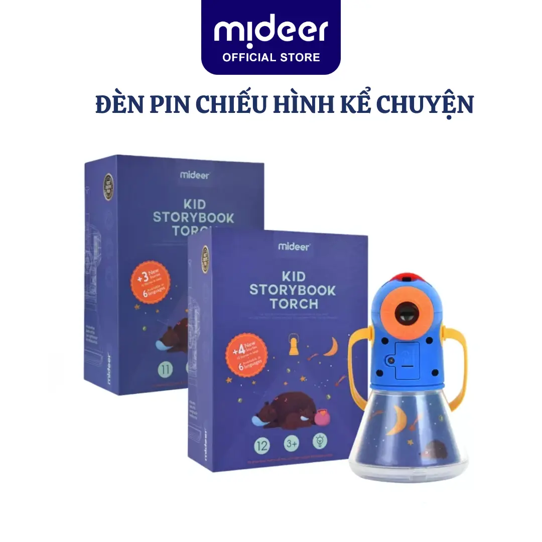 Đèn Pin Chiếu Hình Kể Chuyện Cổ Tích Mideer Kid Storybook Torch