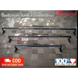 dekorasi estetik Gantungan Baju Dinding Tempel Castok Gantungan Baju Besi Dinding Cantelan Gantungan Handuk 1 Susun