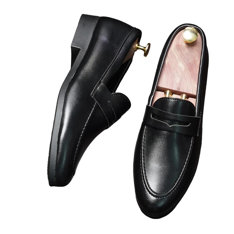 Giày Lười Cánh Sen Thiết Kế Đơn Giản - P5 Giày lười cánh sen nam đế khâu trẻ trung, cá tính, mũi nhọn, da simili, đế cao 2,5 cm Shoes Vải Canvas Shoes Đế Bằng