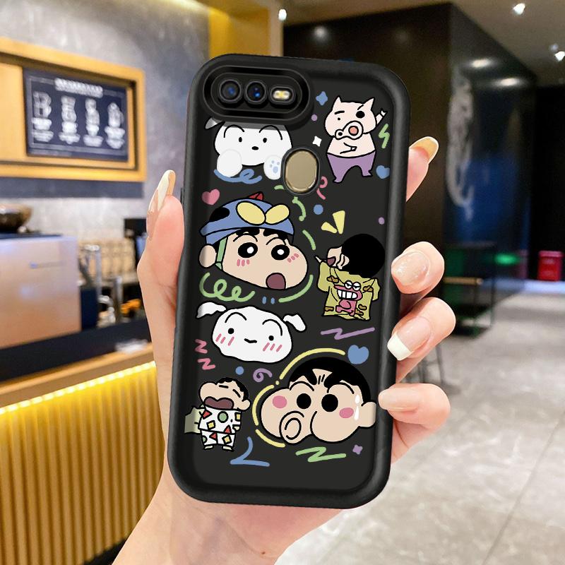 Ốp Điện Thoại, Ốp Cho OPPO A7 / OPPO A5S / OPPO A12 / OPPO A12S / OPPO A11K, Thiết Kế Shin-chan Bút Chì Màu Cười Hoạt Hình Dễ Thương, Chất Liệu Silicon Mềm TPU, Bảo Vệ Chống Sốc, Ốp Lưng Điện Thoại 0