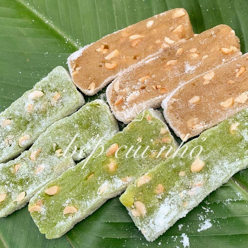 Kẹo chè lam vị cốm nếp, truyền thống 1kg-ít đường dẻo thơm - món ăn vặt truyền thống- food- Ăn vặt Snack Candy Chua 2